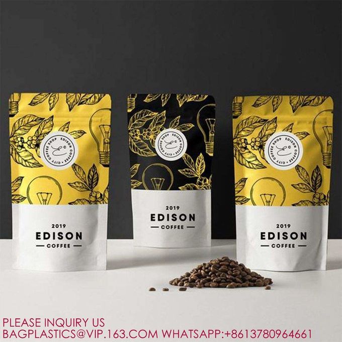 Powder Foil Lined Candy Cookie Supplement Packing Stand Up Whey Protein Pouches with logo 2