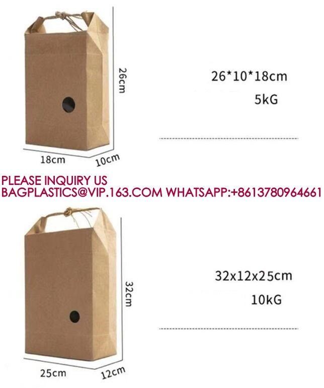 Custom Printing Eco Friendly Square Bottom Food Grade Packaging Bio Rice Kraft Paper Bag 1