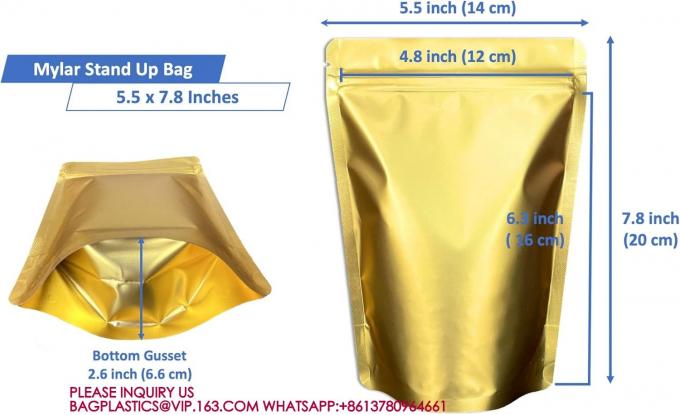 Stand Up Zipper Lock Aluminum Foil Bag, Packaging for Small Businesses, Packaging Bags 1