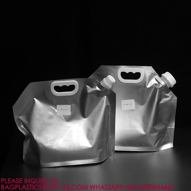 Food Packaging Bag Aluminum Foil Liquid Spout Pouch Stand Up Pouch With Spout For Liquid 2