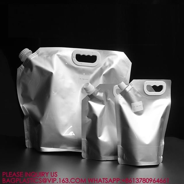 Food Packaging Bag Aluminum Foil Liquid Spout Pouch Stand Up Pouch With Spout For Liquid 3