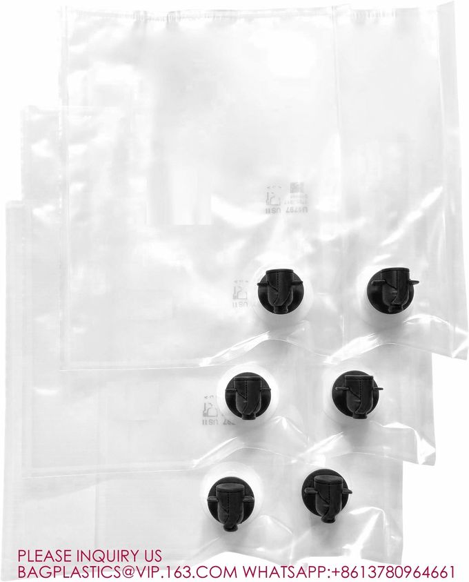 Bag-In-Box Bags Spout BIB Bags REFILLABLE, REUSABLE, Easy Filling Through Top Screw Cap 1