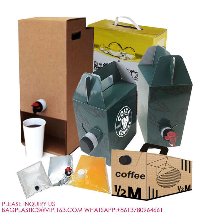 Refillable 5L 20L 20 L Litre Plastic Aluminium Foil Coffee Aseptic Bib Bag In A Box Bags 0
