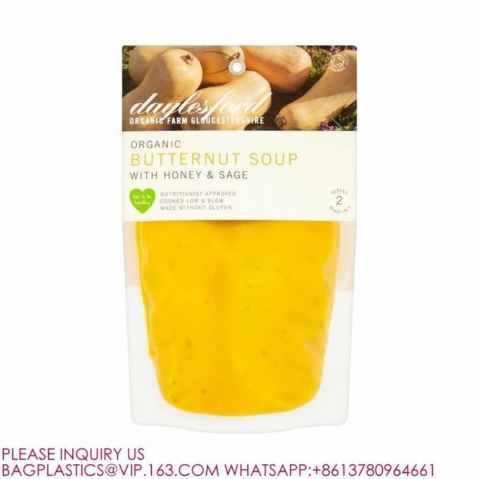 Resealable Stand Up Sealed Microwave Freezer Safe Storage Bags Pouches Liquids Soup Sauce 0