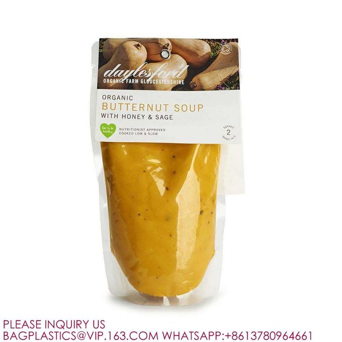 Resealable Stand Up Sealed Microwave Freezer Safe Storage Bags Pouches Liquids Soup Sauce 1