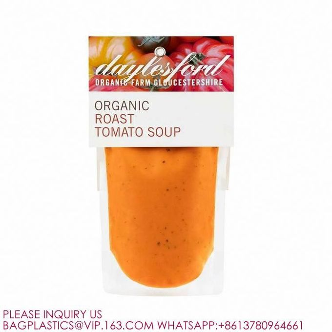 Resealable Stand Up Sealed Microwave Freezer Safe Storage Bags Pouches Liquids Soup Sauce 2