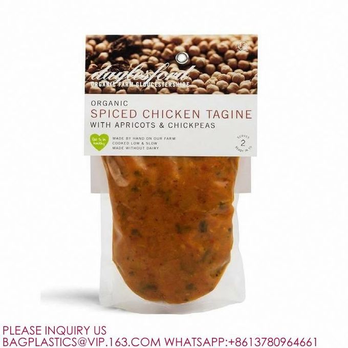 Resealable Stand Up Sealed Microwave Freezer Safe Storage Bags Pouches Liquids Soup Sauce 3