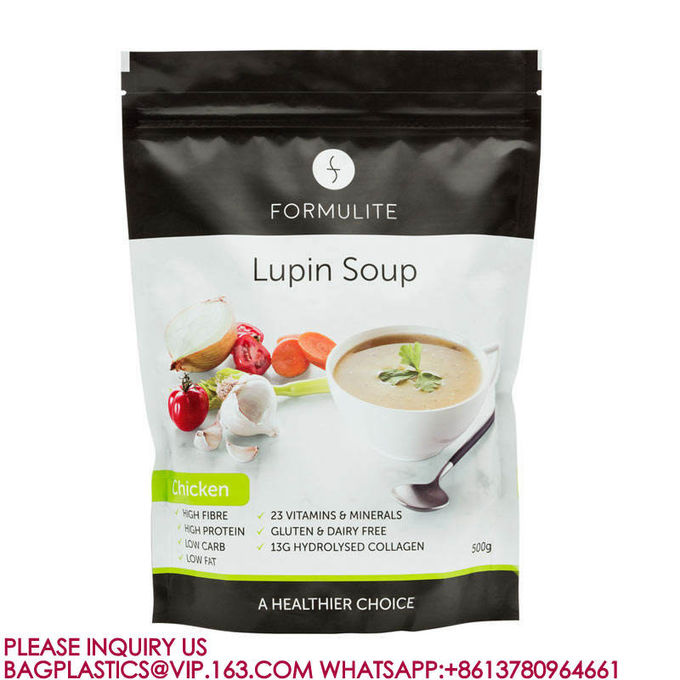 High Temperature Retort Bag, Retort Pouch Food Packaging, Stand Up Pouch Aluminium Bag 1
