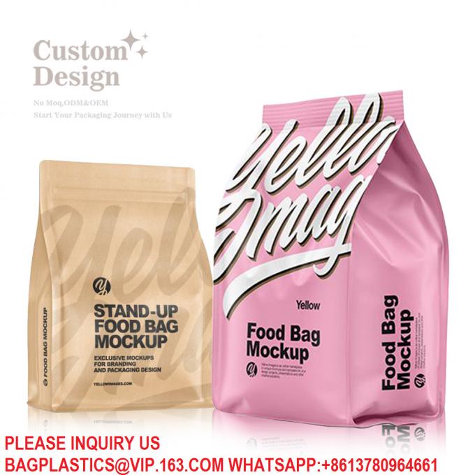 Packaging Ziplock Bag Custom Printed Logo Aluminum Foil Mylar Bags Stand Up Zipper Pouch 3