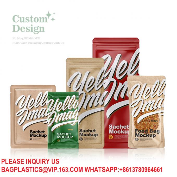Packaging Ziplock Bag Custom Printed Logo Aluminum Foil Mylar Bags Stand Up Zipper Pouch 5