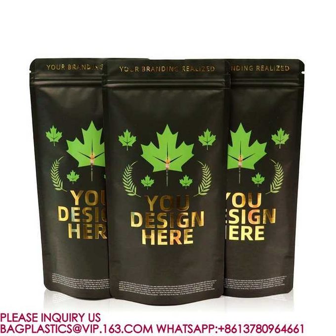 Resealable Package Stand Up Pouch Aluminum Foil Packaging Zip Lock Bag Doypack Mylar 1