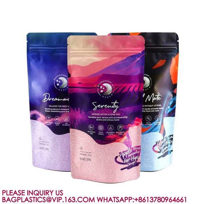 Recyclable Sachet Packaging Bags Smell Proof Die Cut 3.5g Mylar Bags For Small Businesses 2