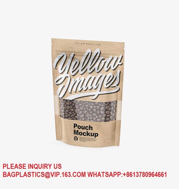 Custom Aluminium Foil Plastic Zip Lock Stand Up Pouch Tea Coffee Zipper Pouch Mylar Bag 4
