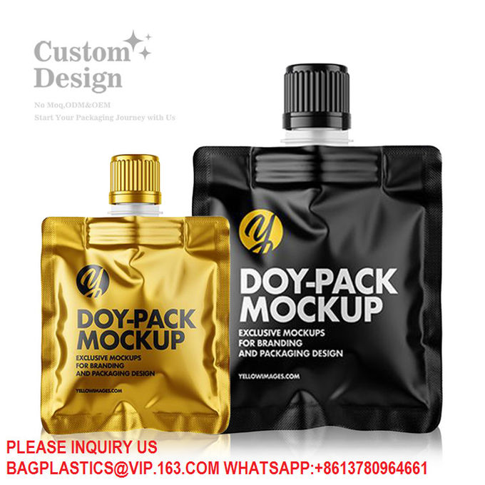 Custom Logo Printing Aluminum Foil Ziplock Stand Up Pouch Matte Glossy Bags With Zipper 3