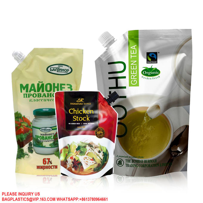 Spices Seasoning Packaging Bag Custom Spouted Stand Up Pouch Food Bags For Seasoning 0