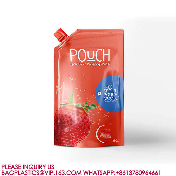 Liquid Beverage Seasoning Bags Smoothie Bag Container Hand-Held Leak Proof Spouted Pouch 1