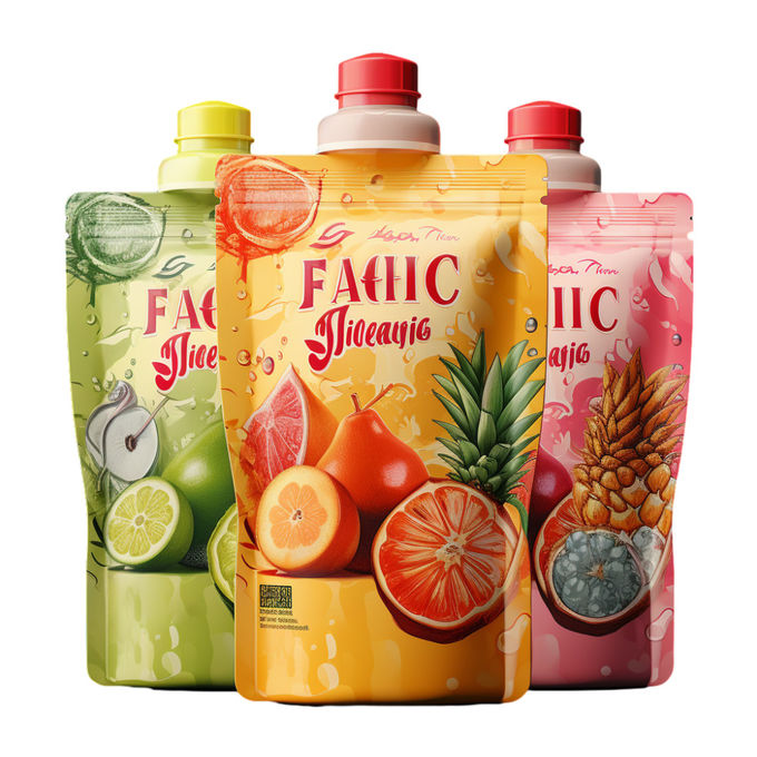 Manufacture Custom Print Liquid Pouches Fruit Juice Jelly Bag Drink Cute Baby Spout Pouch 1