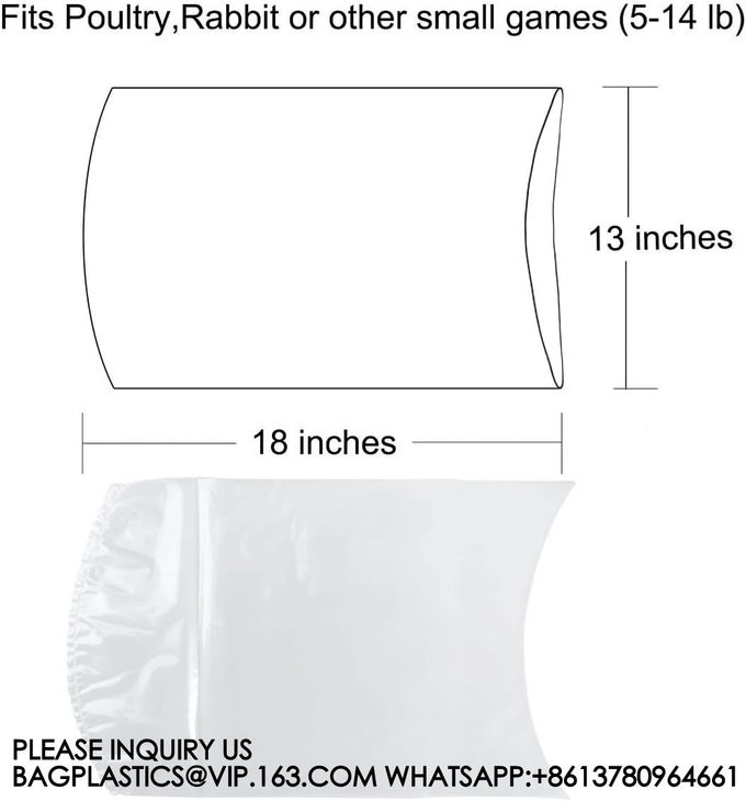 Poultry Shrink Bag Plastic Bags Packaging Chicken Part Duck Goose Roast Chicken Pouch 1