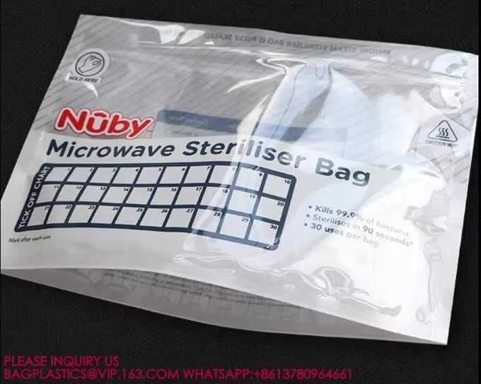 Sterilized Microwave Owen Bag Stand Up Zipper Heating Bags Reusable Microwave Owen Bag 2
