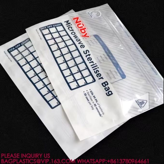 Sterilized Microwave Owen Bag Stand Up Zipper Heating Bags Reusable Microwave Owen Bag 3
