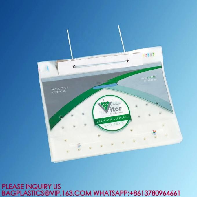 Fresh Fruit Pack Recycle PP Fruit Packaging Bag With Bottom Gusset For Grape bags Packing 3
