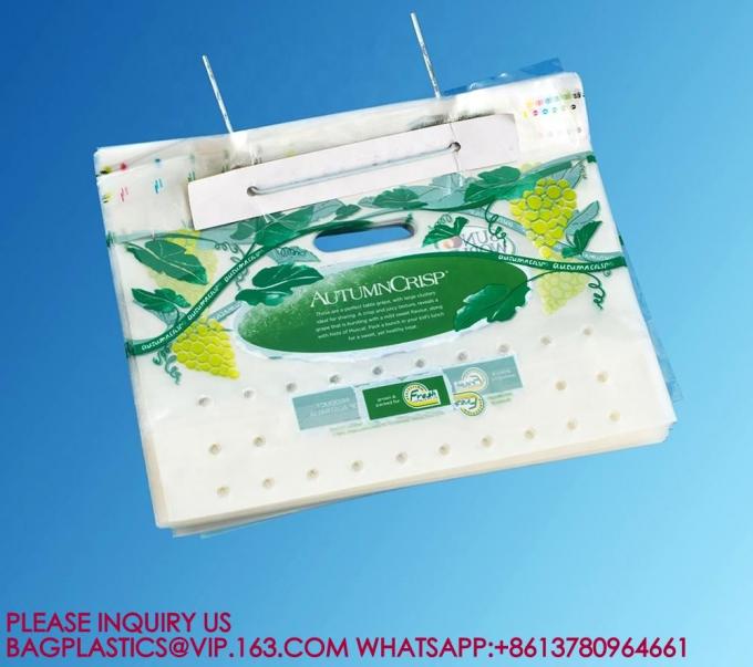 Fresh Fruit Pack Recycle PP Fruit Packaging Bag With Bottom Gusset For Grape bags Packing 2