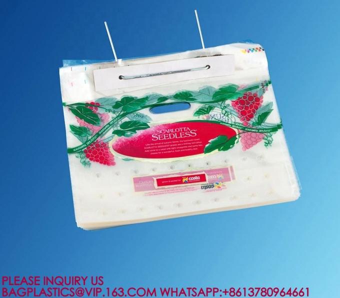 Fresh Fruit Pack Recycle PP Fruit Packaging Bag With Bottom Gusset For Grape bags Packing 1