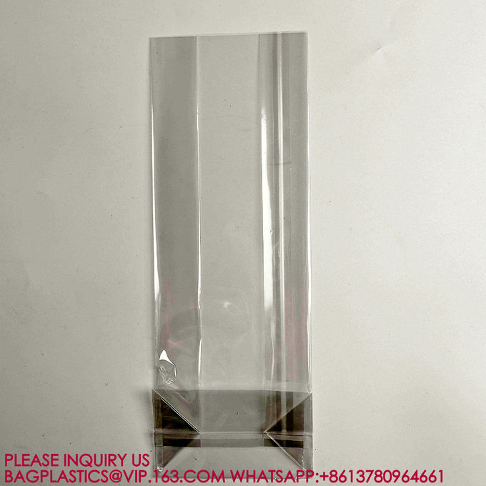 Side Gusset With Bottomo OPP Bag Square Bottom Cellophane Flat Plastic Bag For Bread 2