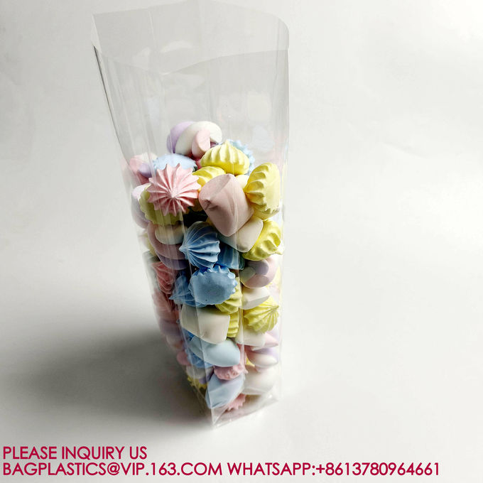 Side Gusset With Bottomo OPP Bag Square Bottom Cellophane Flat Plastic Bag For Bread 0