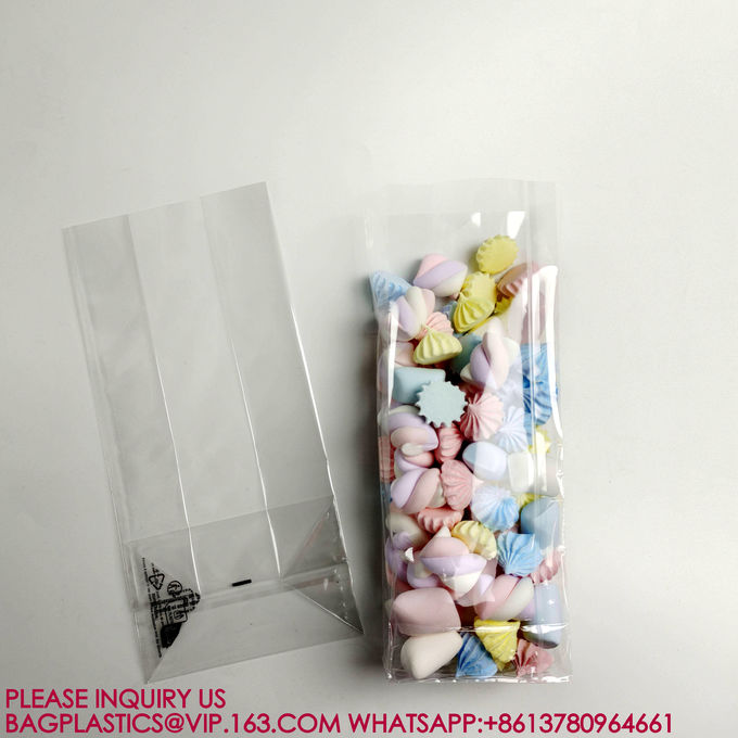Side Gusset With Bottomo OPP Bag Square Bottom Cellophane Flat Plastic Bag For Bread 1