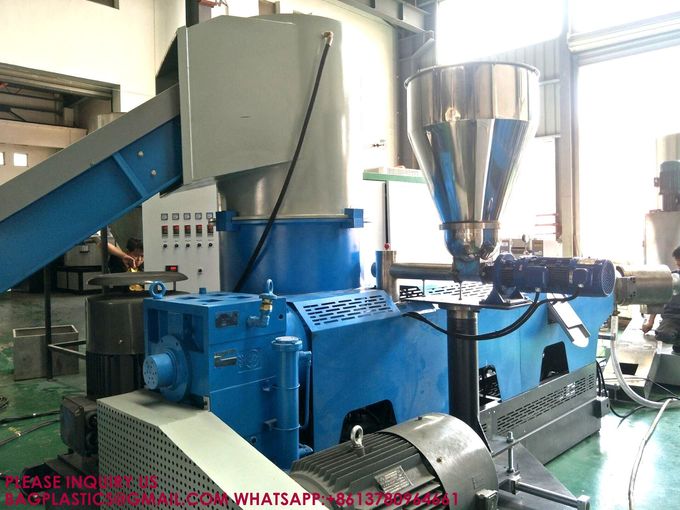 Waste Plastics Recycling PP PE Film Compacting Granulator Machine recycling granulator 10