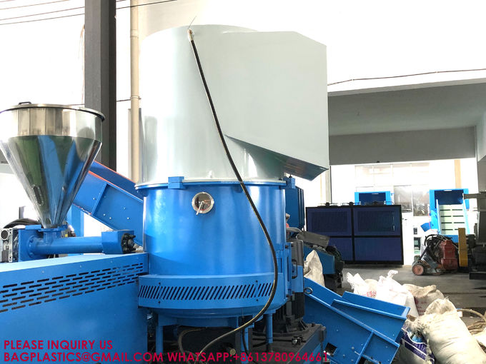 Waste Plastics Recycling PP PE Film Compacting Granulator Machine recycling granulator 12