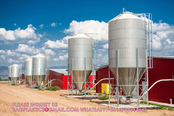2.5tons To 12tons Breeding Tower Large Capacity Poultry Pig House Feed Storage Tower FRP Silo 0