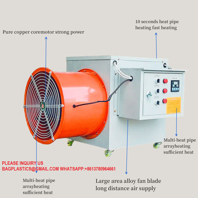 Greenhouse Quick Heat Electrical Fan Air Heater Electric Fan For Chicken House Poultry Farm 0
