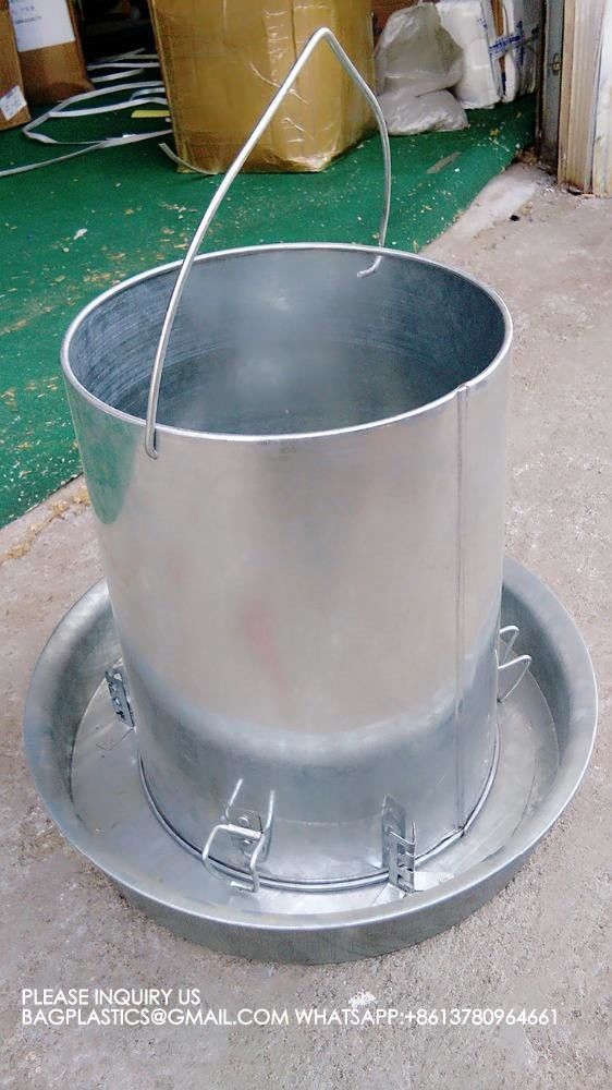 Galvanized Automatic Chicken Poultry Feeder Hang on Broiler Farm Chicken or poultry Feeder 0