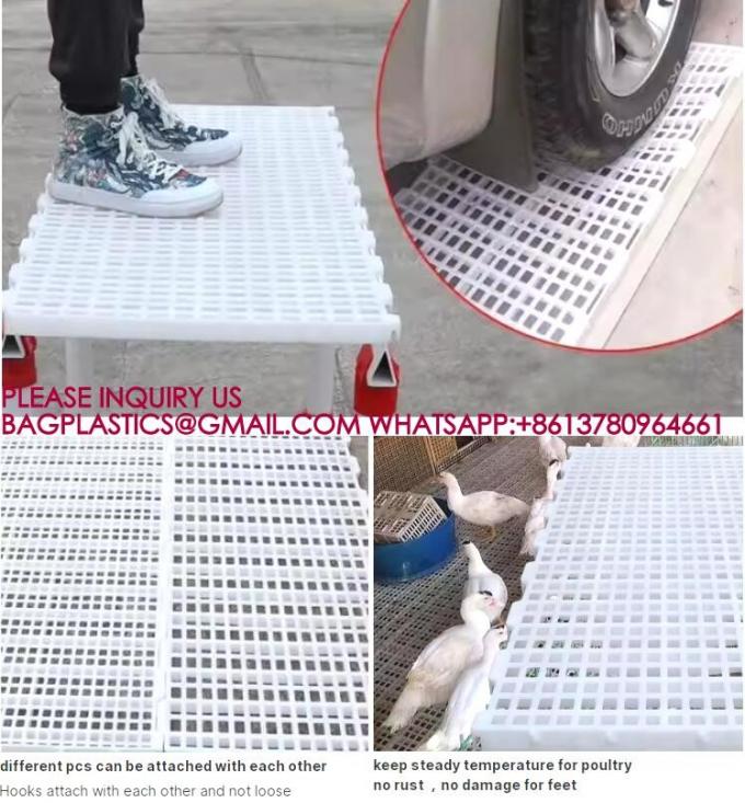 Chicken Plastic Slat Floor Poultry Farm Slatted Flooring Green color 40*27cm Rabbit Slat Floor 0