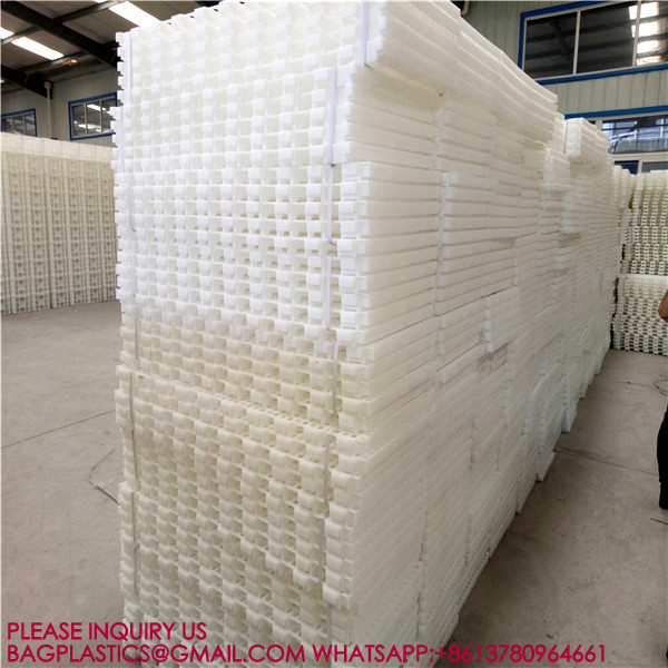 Green Color 40*27cm Rabbit Slat Floor Chicken Plastic Slat Floor Poultry Farm Slatted Flooring 2