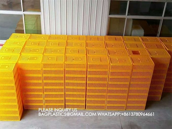 Plastic Poultry Transport Cage Transport Box Transportation Crate Chicken, Duck, Goose Cage 2