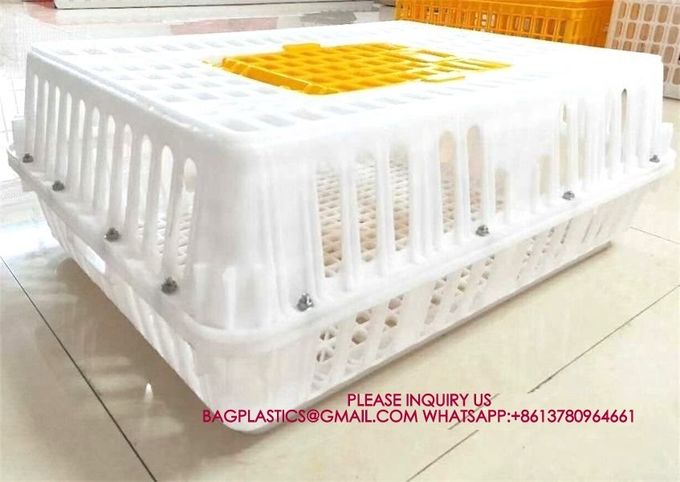 Poultry Plastic Transport Cage Crate Chicken Turnover Box For Farm Use For Duck Pigeon 6