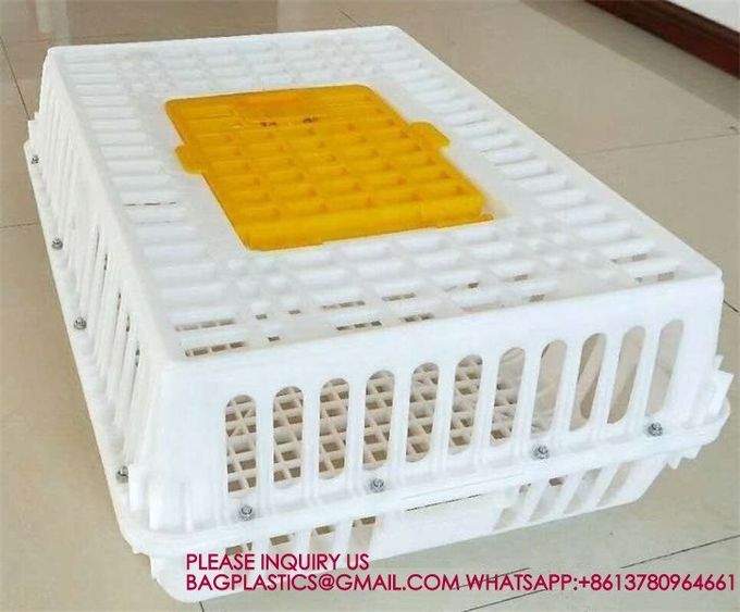 Poultry Plastic Transport Cage Crate Chicken Turnover Box For Farm Use For Duck Pigeon 7