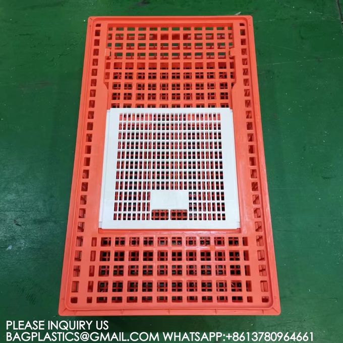 Poultry Plastic Transport Cage Crate Chicken Turnover Box For Farm Use For Duck Pigeon 1
